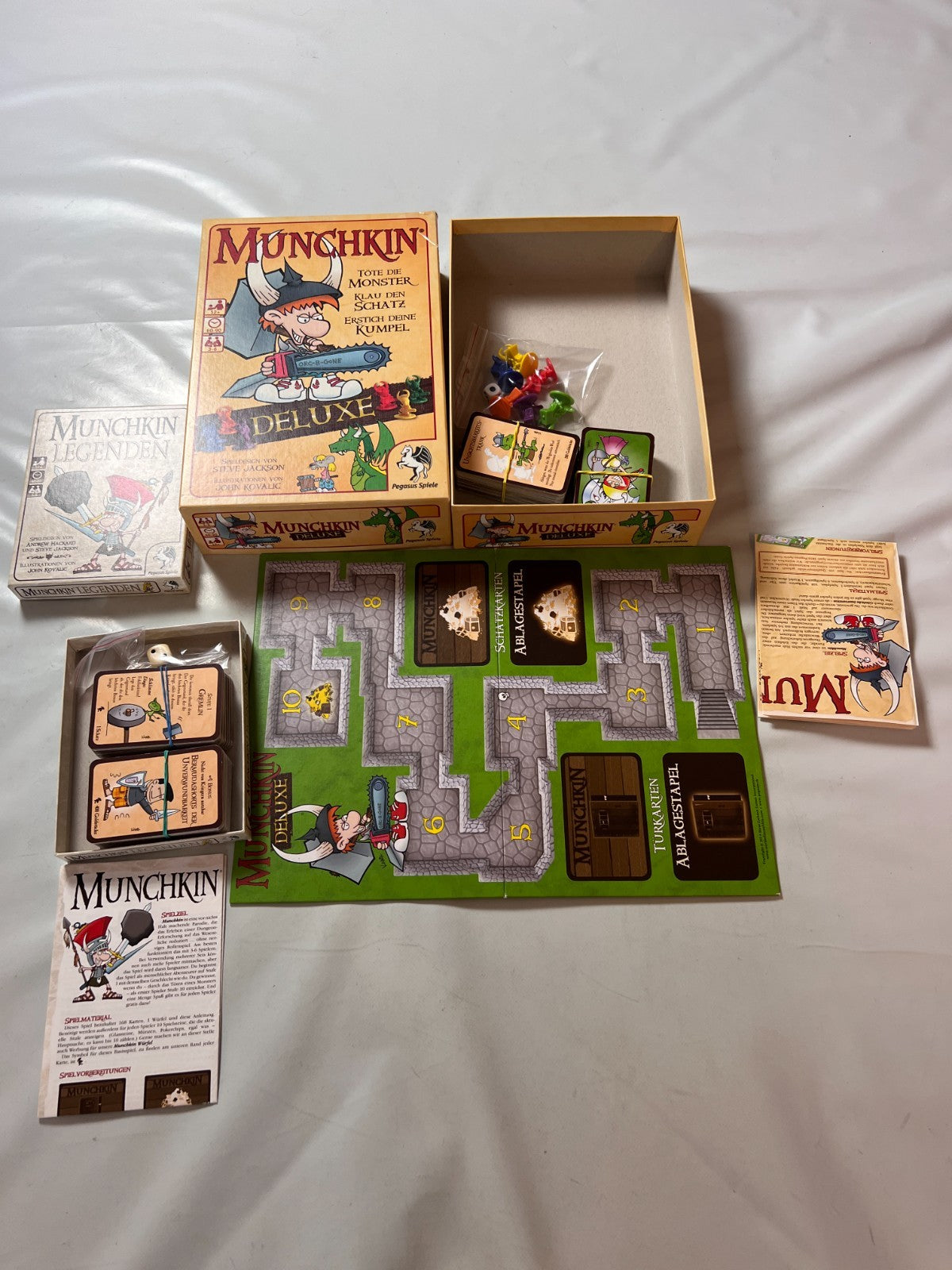 Munchkin Deluxe Kartenspiel Plastikfiguren gebraucht deutsch Vollständig - Ansicht 4