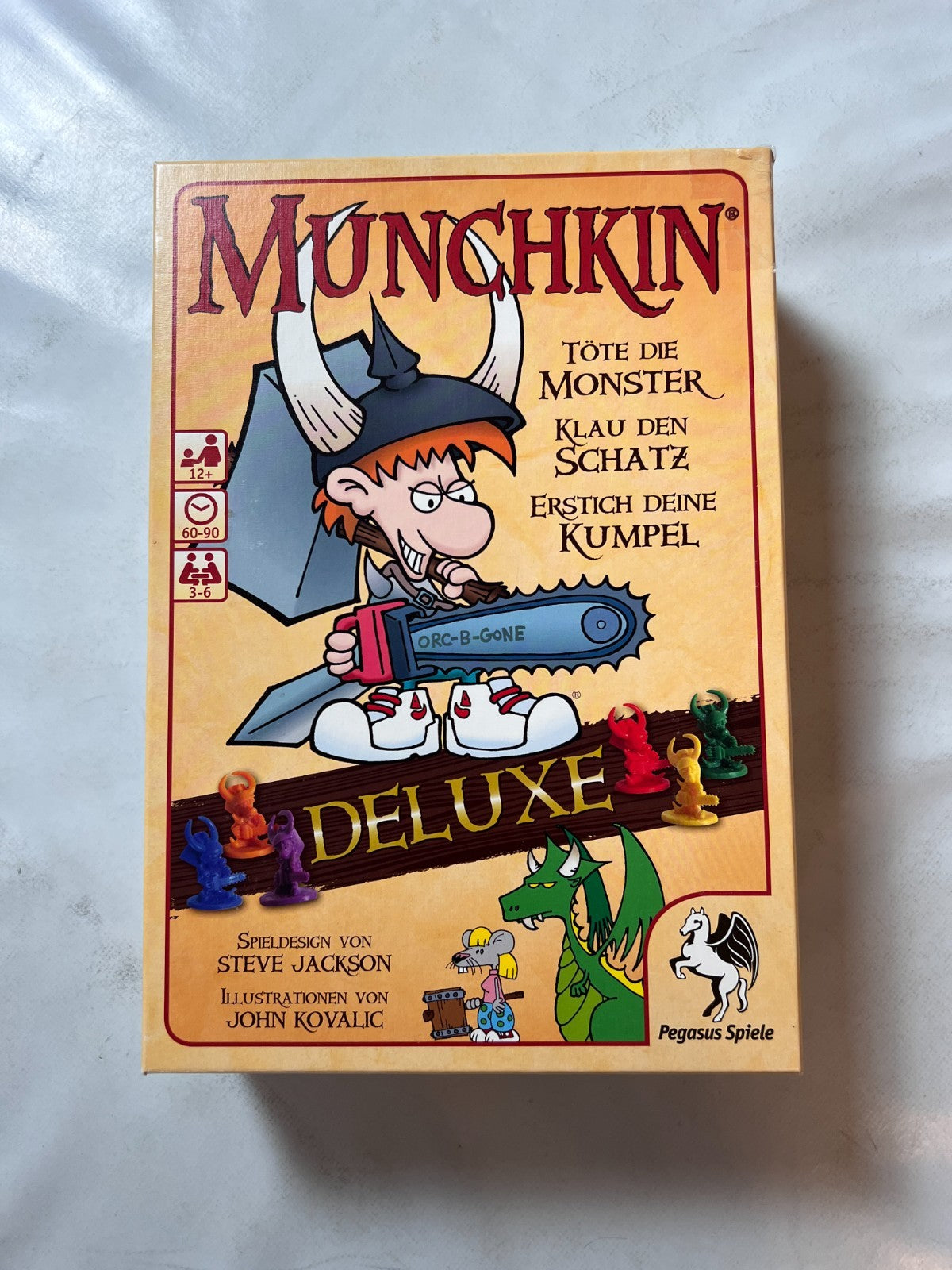 Munchkin Deluxe Kartenspiel Plastikfiguren gebraucht deutsch Vollständig - Ansicht 5