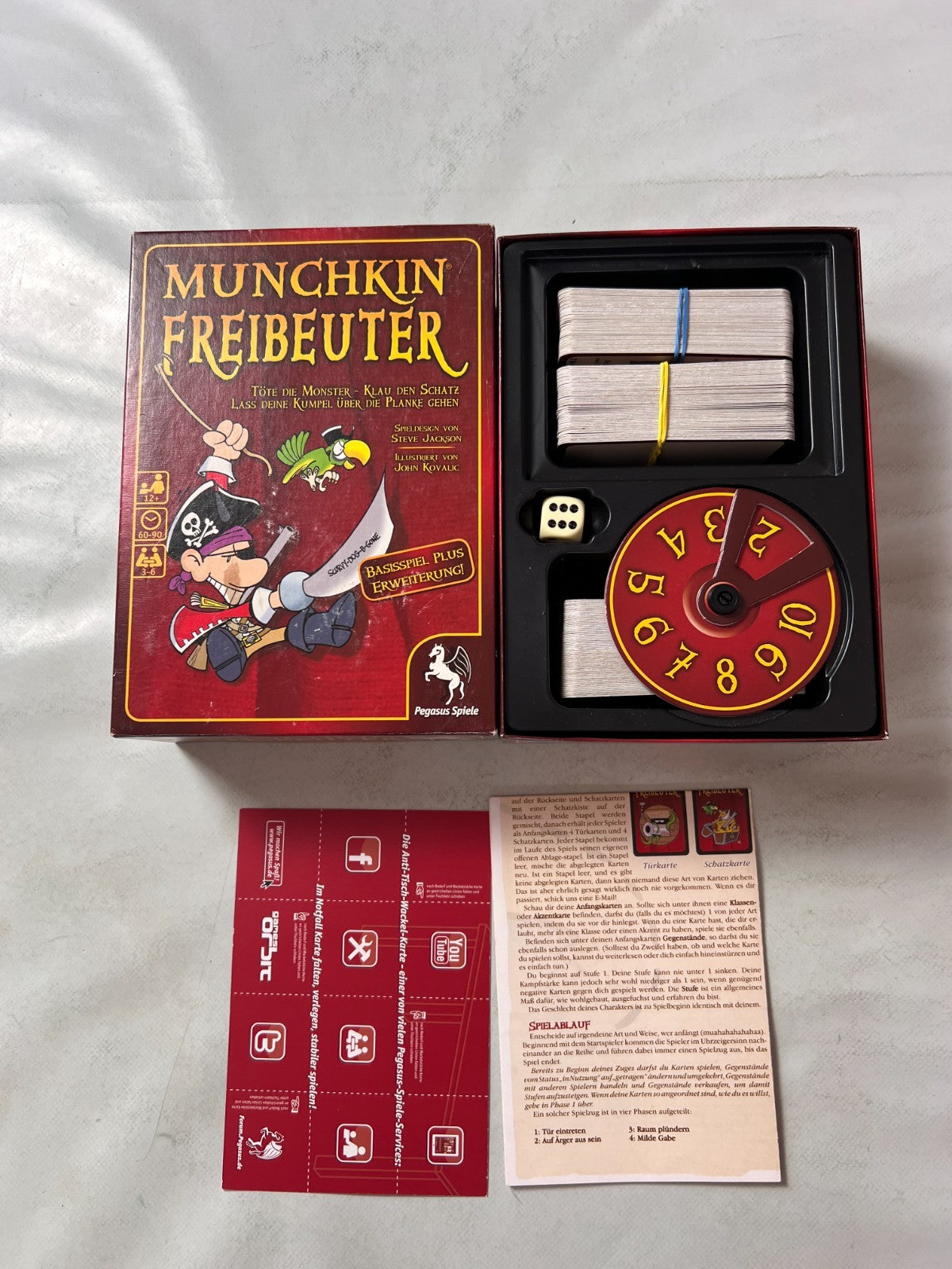 Munchkin – Freibeuter Basisspiel + Erweiterung – Pegasus Spiele – Vollständig - Ansicht 2