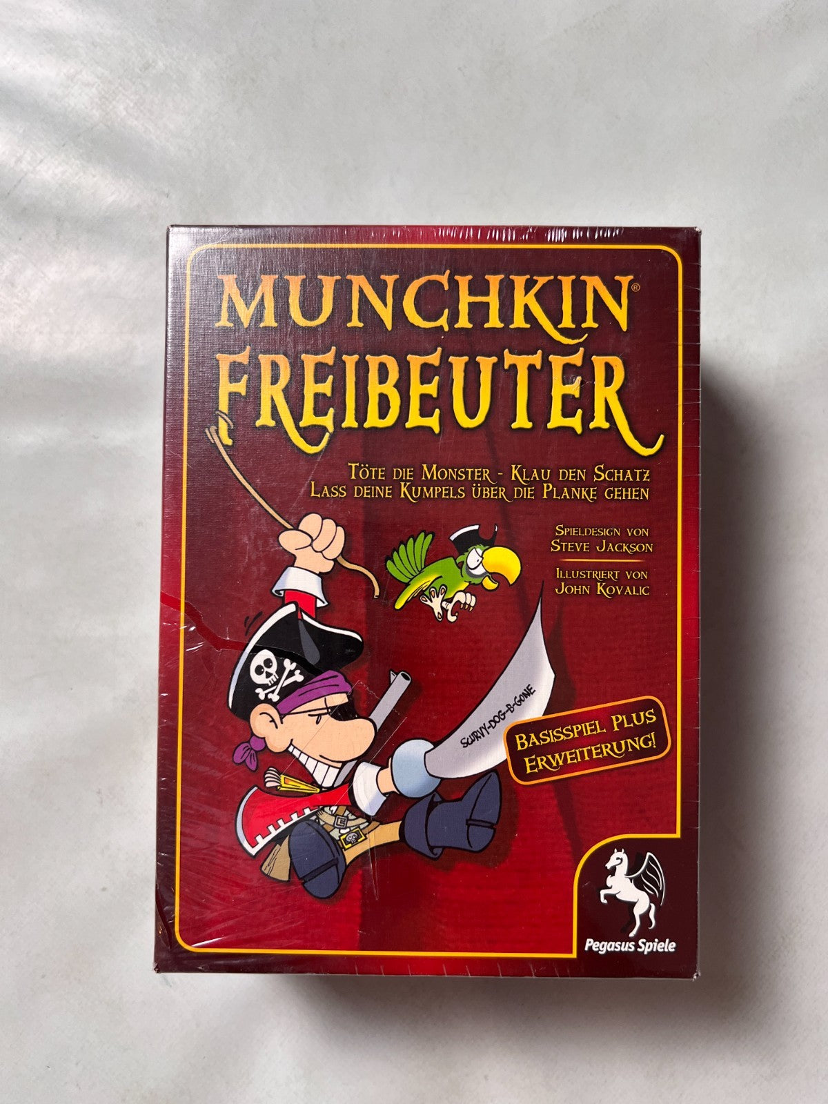 Munchkin FREIBEUTER | Sammelbox (Basis + Erw.) Pegasus Spiele - NEU in Folie - Ansicht 2