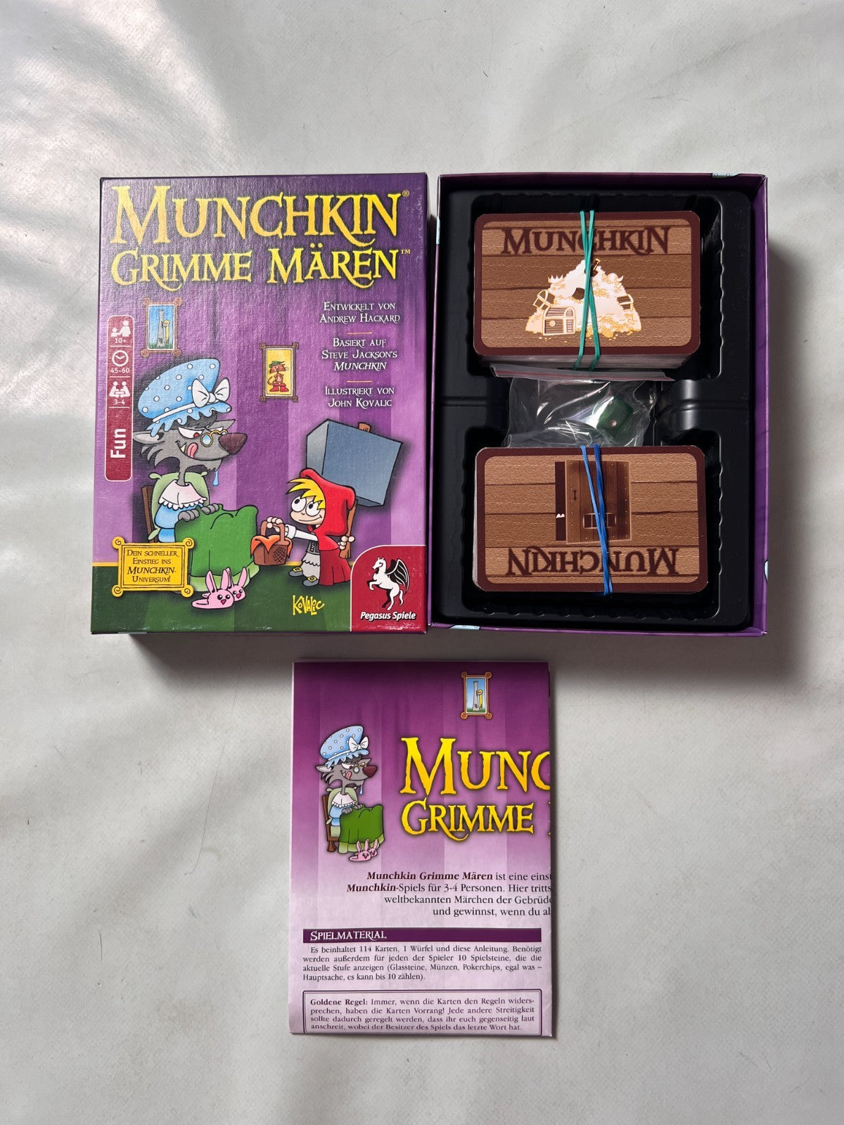 Munchkin Grimme Mären (deutsch) Pegasus Spiele - Vollständig - Ansicht 2
