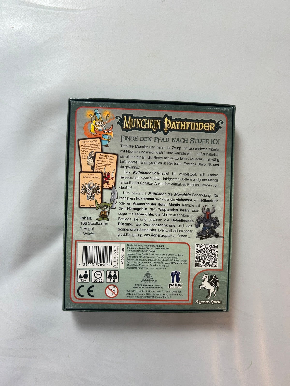 Munchkin Pathfinder Kartenspiel Strategie Pegasus Spiele  Unbespielt - Ansicht 9