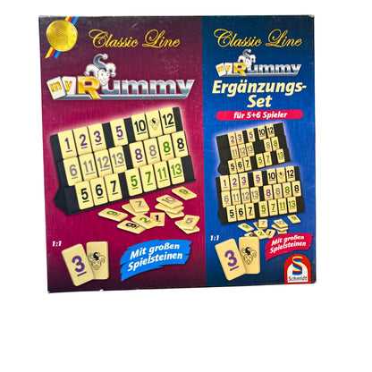 My Rummy Classic Line mit Ergänzungsset Schmidt – SKU A14240 – Gesellschaftsspiel gebraucht kaufen bei Brettspielimperium