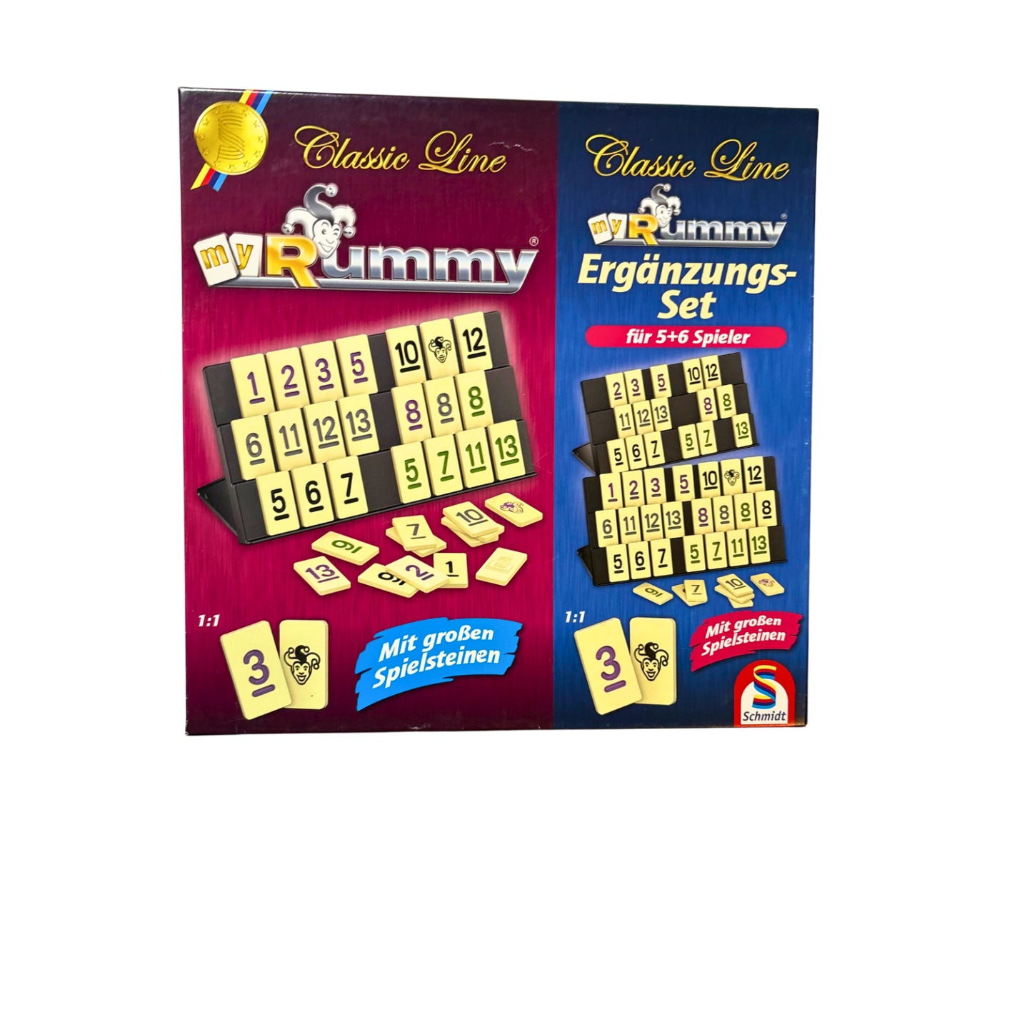 My Rummy Classic Line mit Ergänzungsset Schmidt – SKU A14266 – Gesellschaftsspiel gebraucht kaufen bei Brettspielimperium