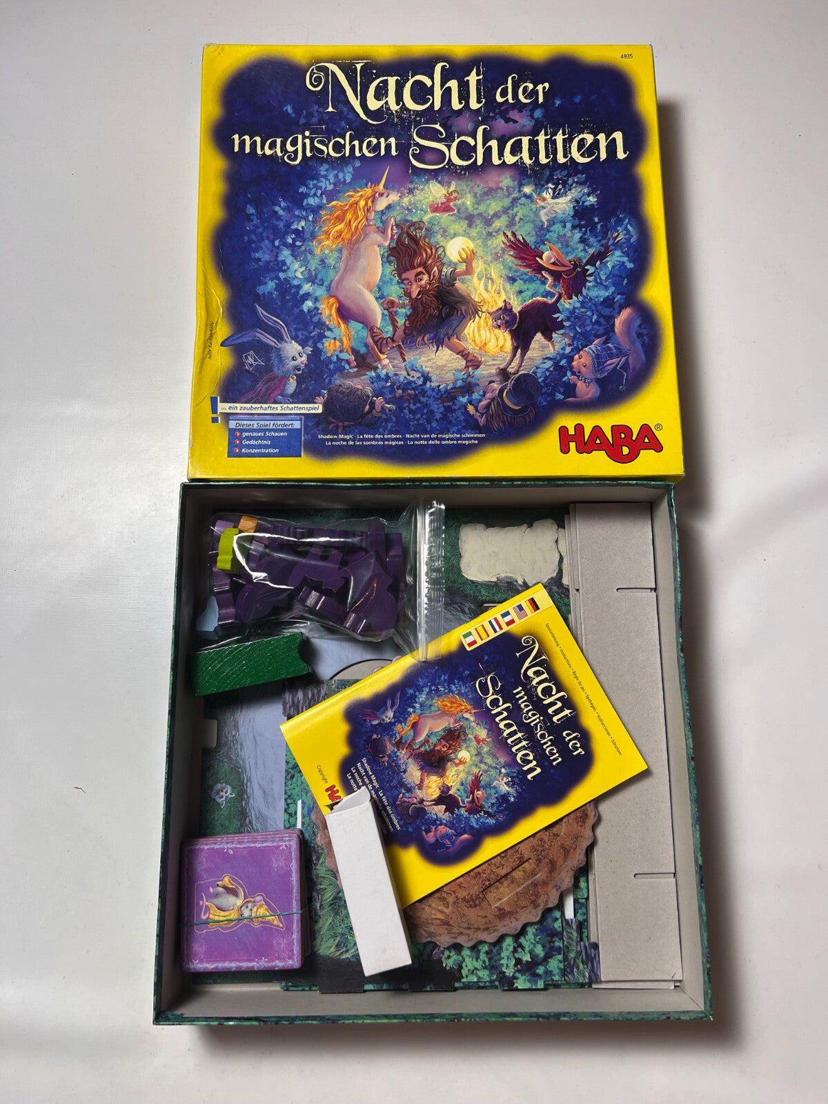 Nacht der magischen Schatten Brettspiel Spiel Haba 4935 - Vollständig - Ansicht 6