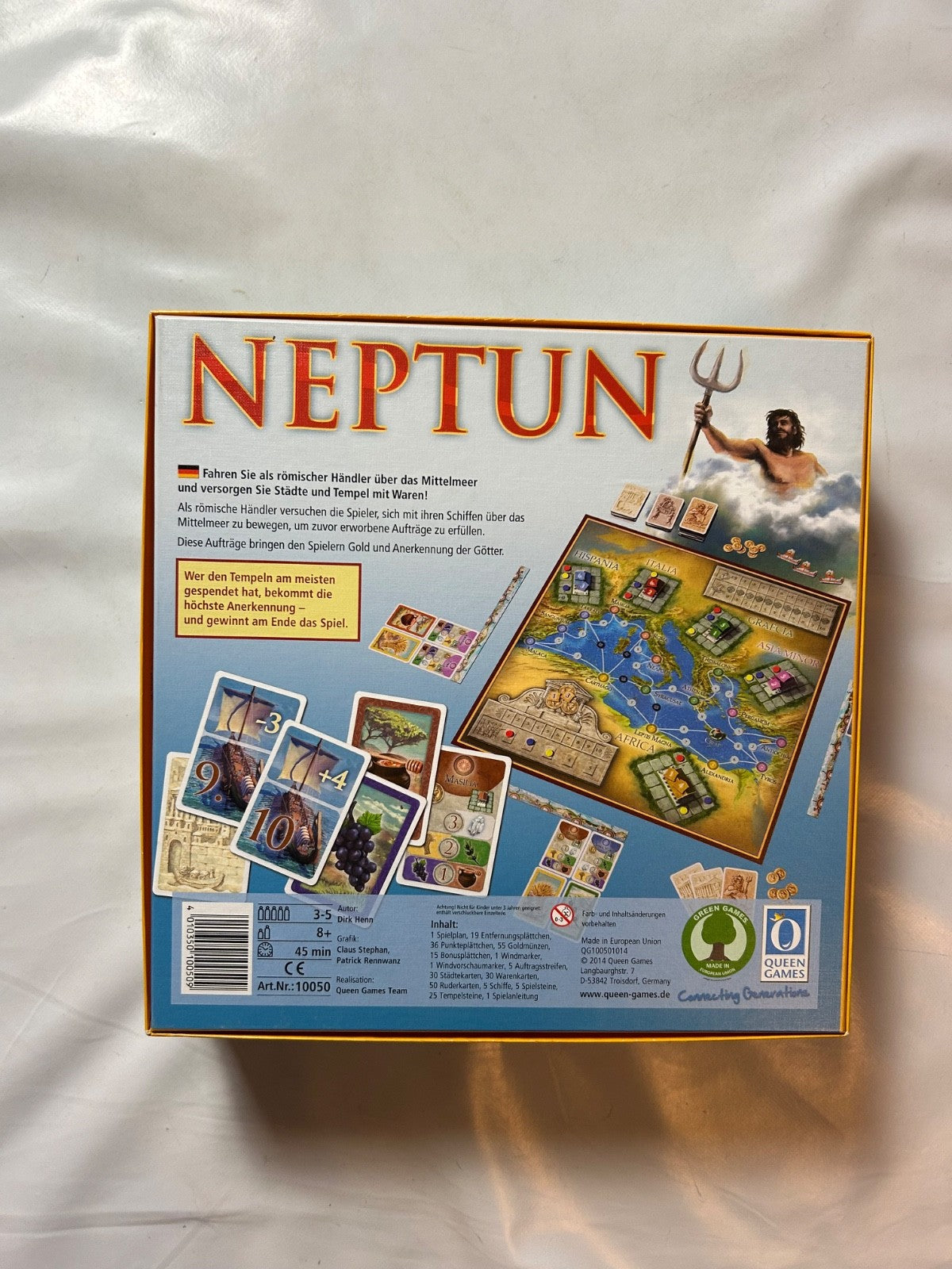 NEPTUN Brettspiel Deutsche Ausgabe Spiel QUEEN GAMES - Vollständig - Ansicht 10