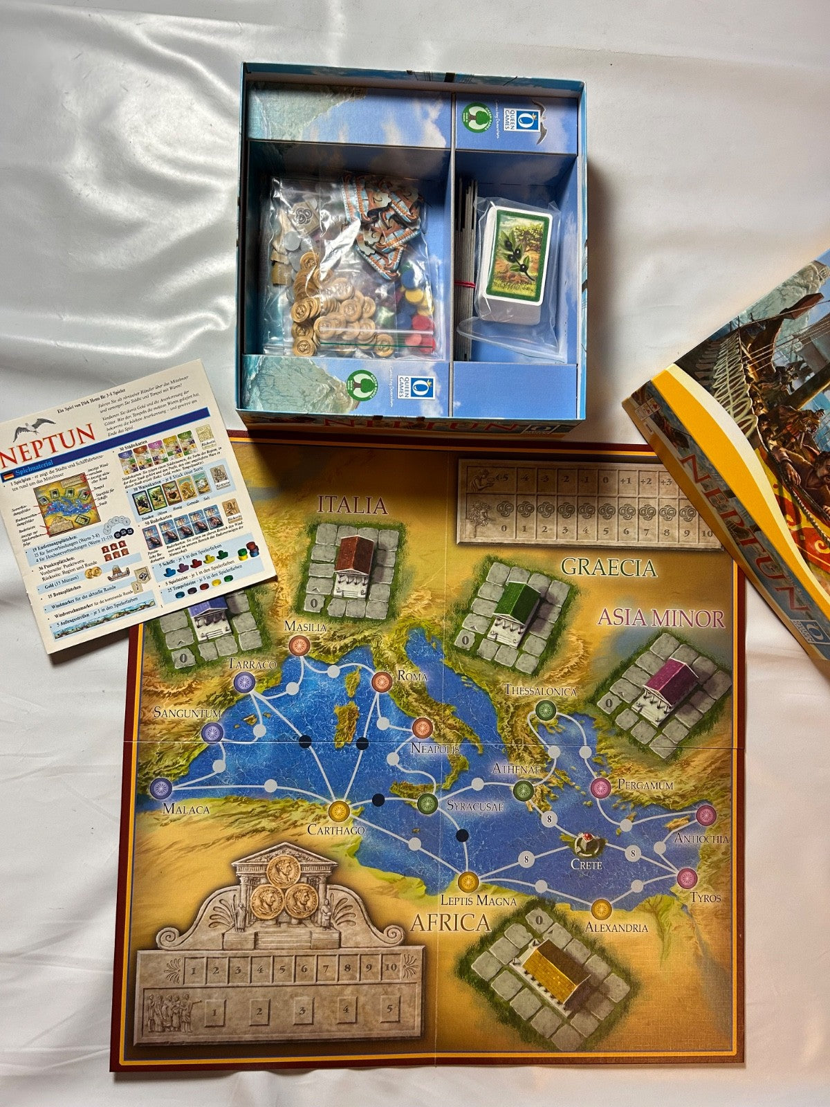 NEPTUN Brettspiel Deutsche Ausgabe Spiel QUEEN GAMES - Vollständig - Ansicht 6