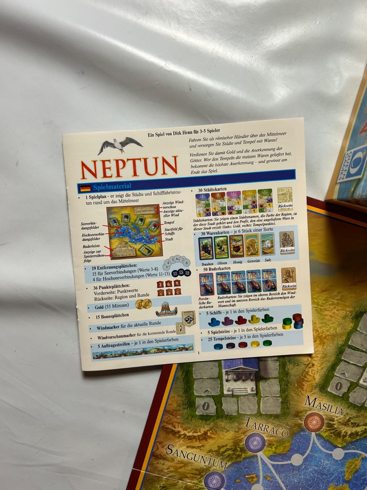 NEPTUN Brettspiel Deutsche Ausgabe Spiel QUEEN GAMES - Vollständig - Ansicht 7