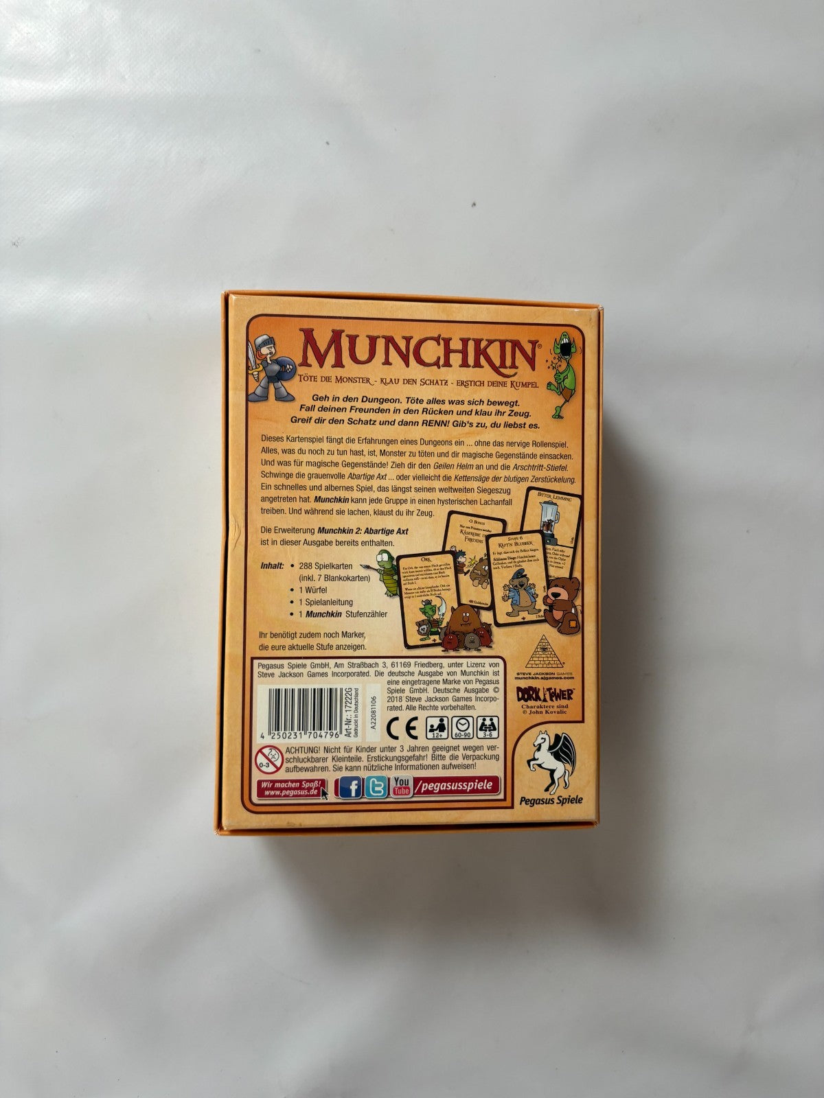 Neu Munchkin Basis Spiel + Erweiterung Pegasus Spiele - Vollständig - Ansicht 8