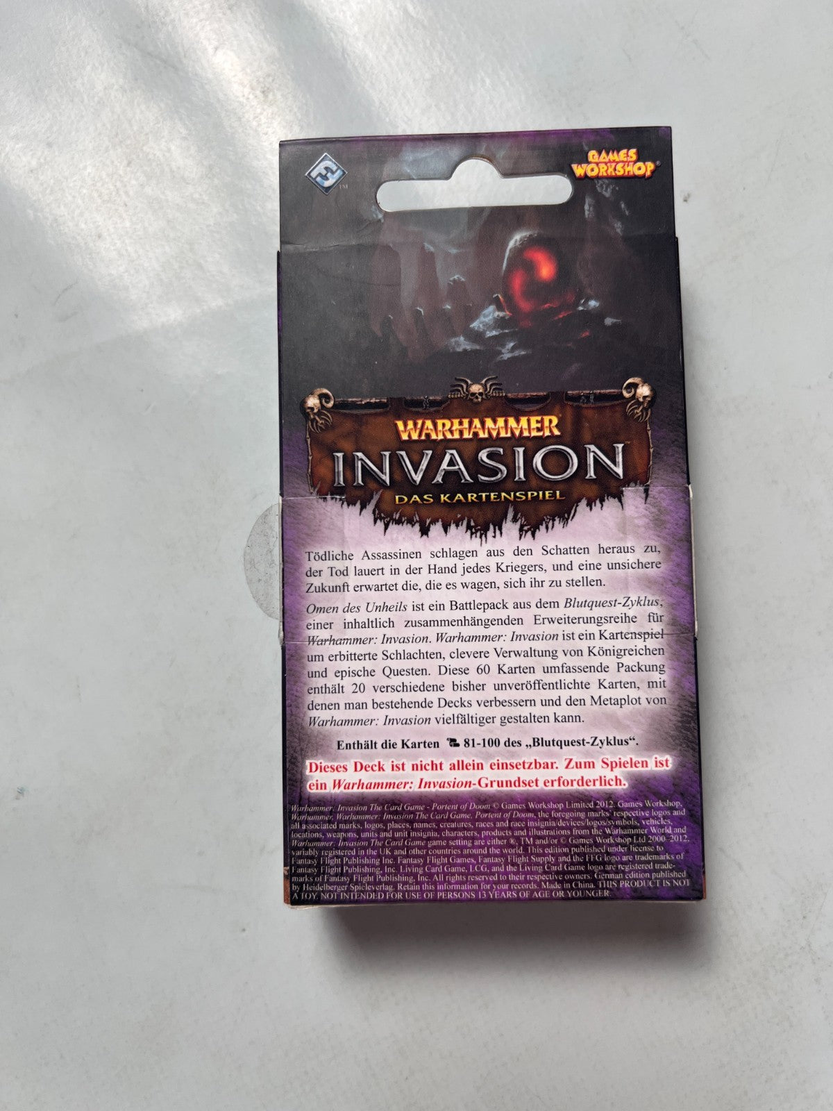 NEU  Warhammer Invasion  Omen des Unheils  Battle Pack NEU OVP - Ansicht 7