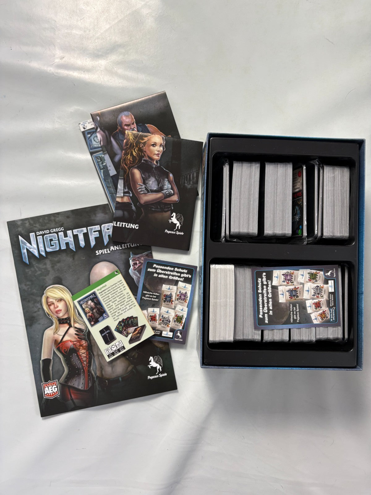 Nightfall  Boardgame  Kartenspiel  inkl. 2 Promo Sets  Pegasus  unbespielt - Ansicht 6