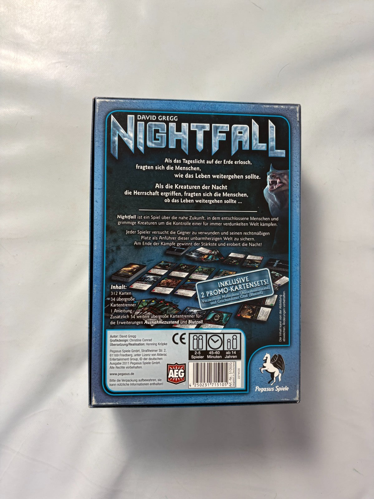 Nightfall  Boardgame  Kartenspiel  inkl. 2 Promo Sets  Pegasus  unbespielt - Ansicht 9