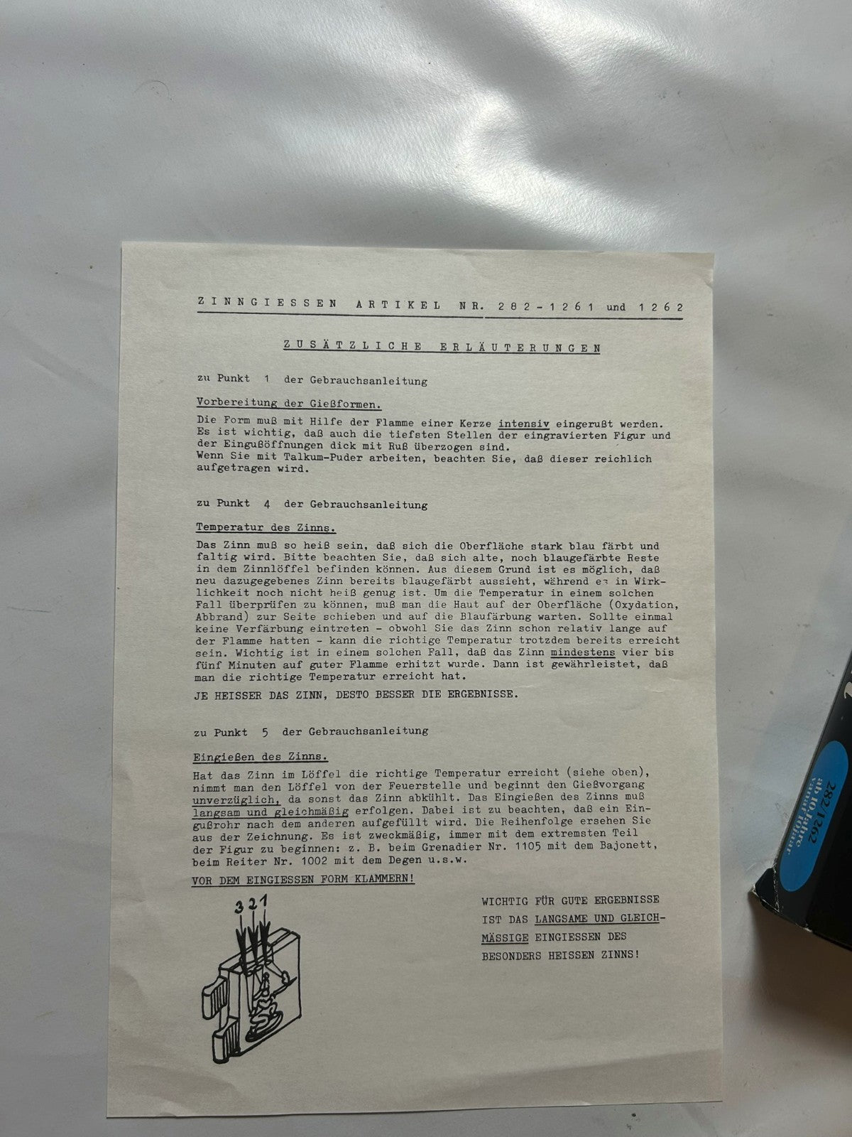 Nürnberger Meisterzinn Tingieten Box Verpackung unbenutzt - Ansicht 8