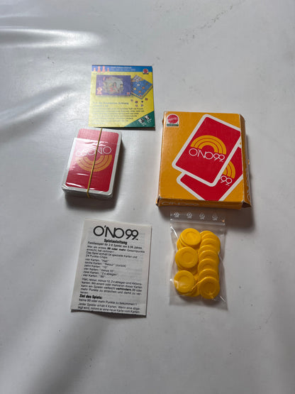O´NO 99  Kartenspiel - Mattel 1992 - Vintage Ono99 - Vollständig - Ansicht 3