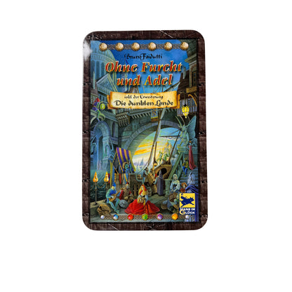 Ohne Furcht und Adel + Erweiterung Die dunklen Lande Metallbox – SKU A12715 – Gesellschaftsspiel gebraucht kaufen bei Brettspielimperium