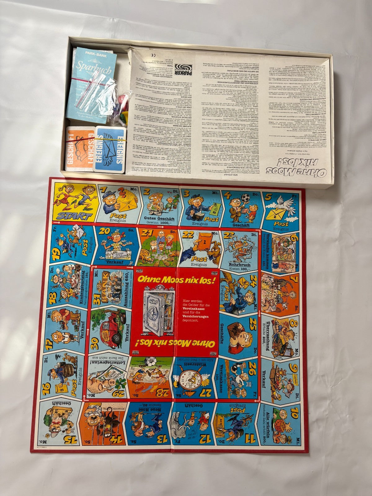 Ohne Moos nix los! Parker 1988 Brettspiel Gesellschaftsspiel Vollständig - Ansicht 8