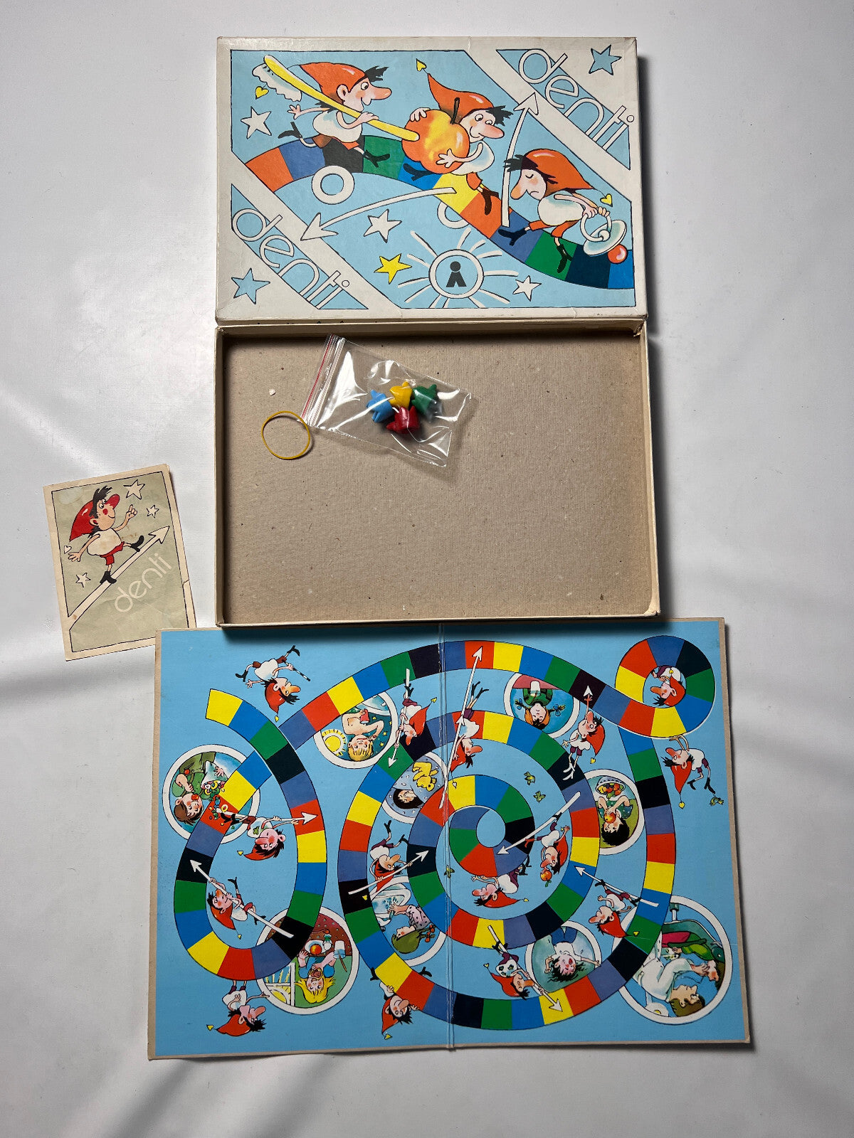 original DDR Spielzeug Brettspiel DENTI VEB Plasticart - Vollständig - Ansicht 2