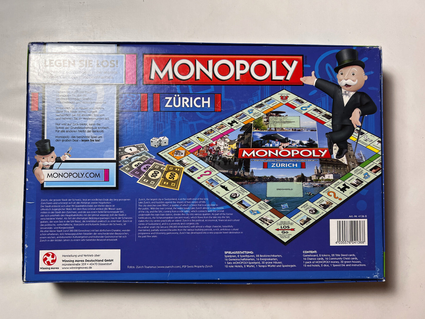Original Monopoly Zürich Schweiz Edition Winning Moves - Vollständig - Ansicht 2