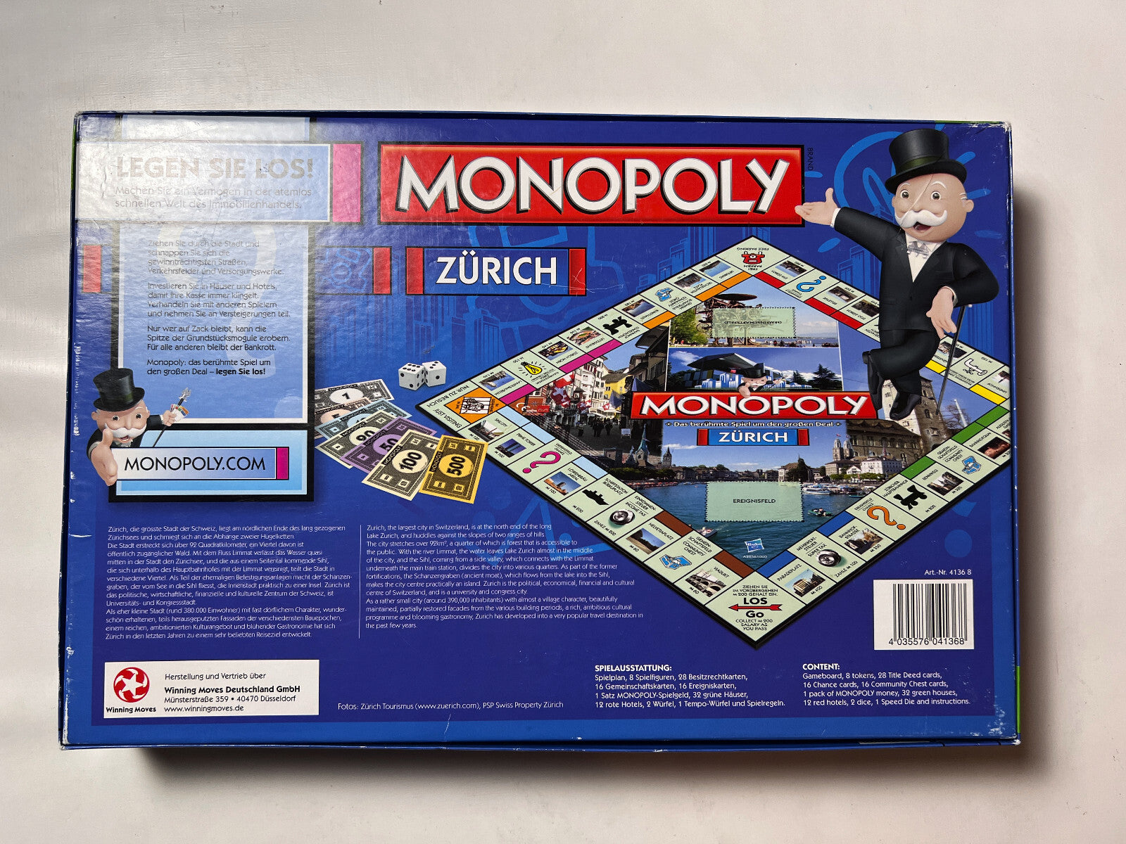 Original Monopoly Zürich Schweiz Edition Winning Moves - Vollständig - Ansicht 2