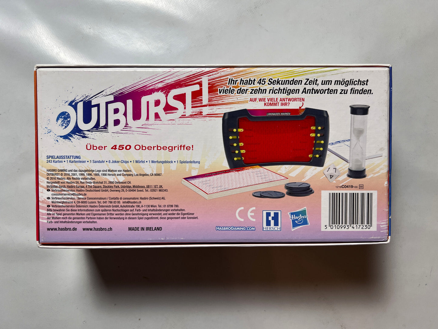 Outburst Spiel das explosive Tempo Spiel - 2016 Hasbro-Vollständig - Ansicht 10
