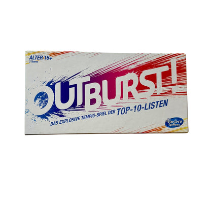Outburst Spiel das explosive Tempo Spiel - 2016 Hasbro-Vollständig – SKU A4528 – Gesellschaftsspiel gebraucht kaufen bei Brettspielimperium