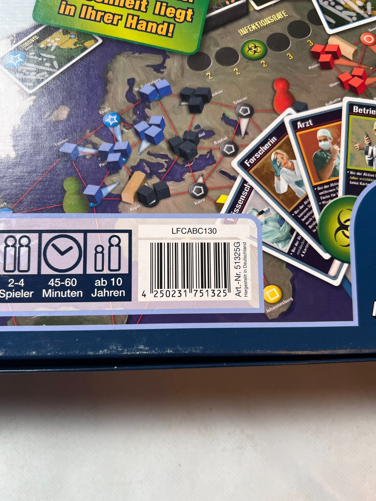 Pandemie Pegasus Spiele Brettspiel | alte Ausgabe Holzsteine 2012 Vollständig - Ansicht 10