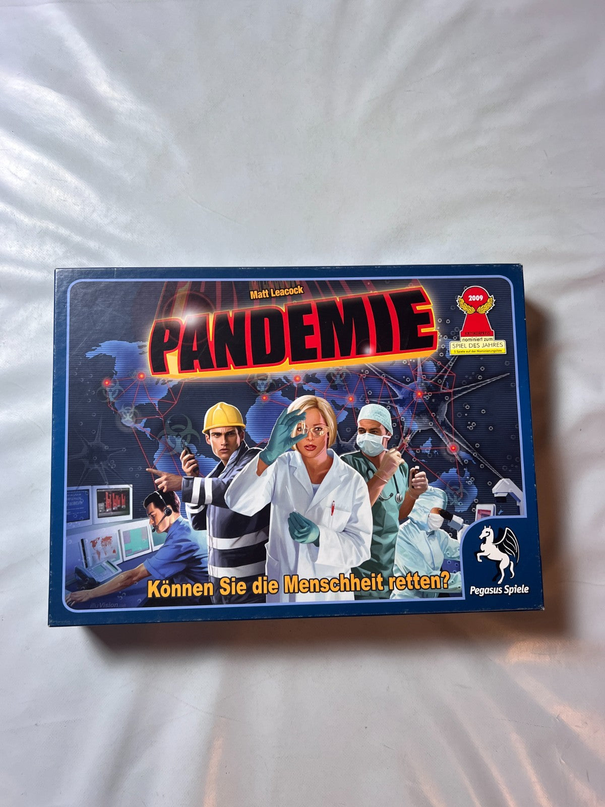 Pandemie Pegasus Spiele Brettspiel | alte Ausgabe Holzsteine 2012 Vollständig - Ansicht 4