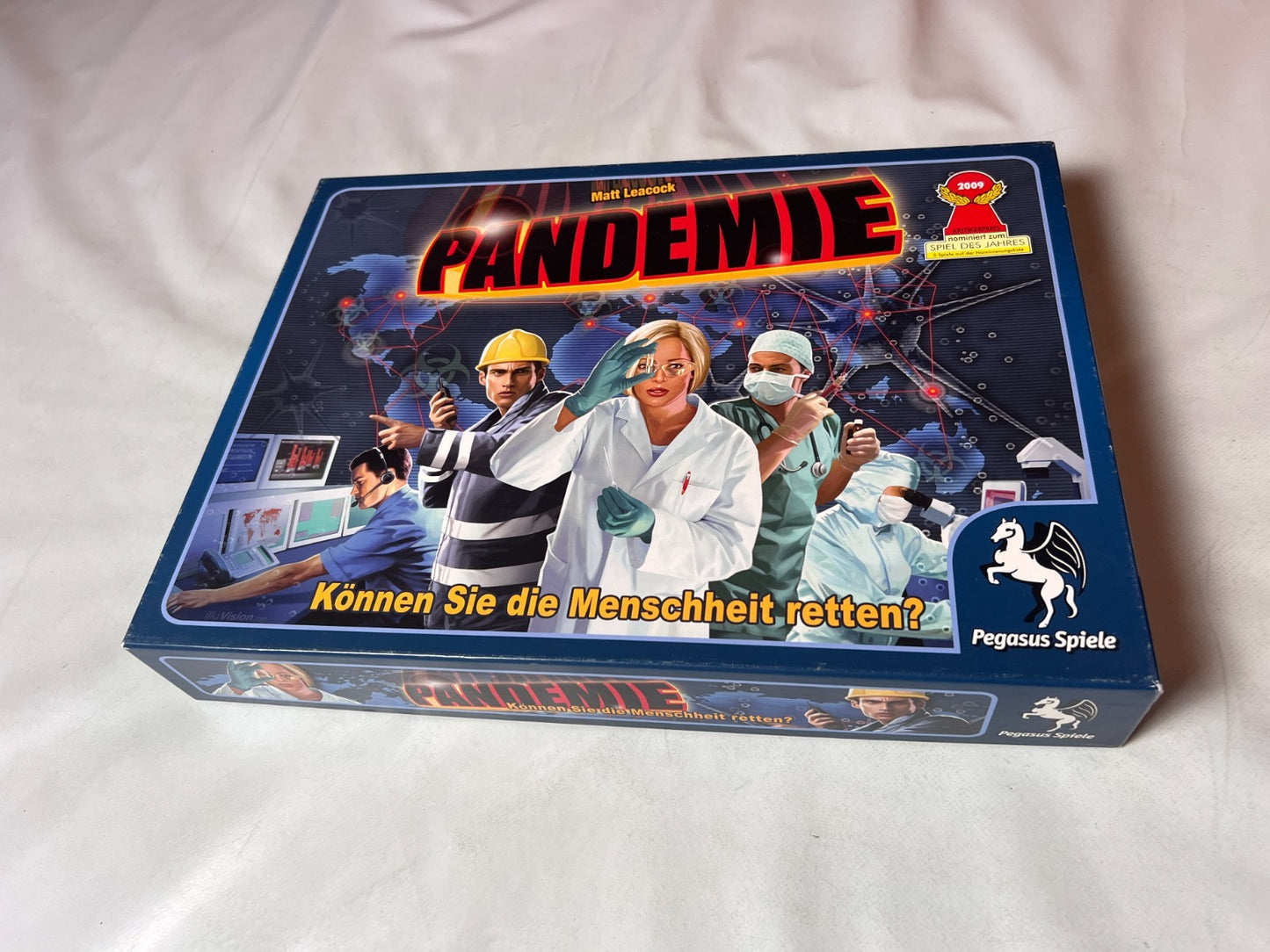 Pandemie Pegasus Spiele Brettspiel | alte Ausgabe Holzsteine 2012 Vollständig - Ansicht 8