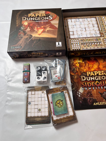 Paper Dungeons + mit Erweiterung Sidequest - Vollständig - Ansicht 3