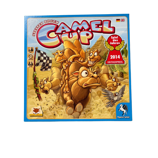 Pegasus Camel Up Gesellschaftsspiel - Camel Cup – SKU A13154 – Gesellschaftsspiel gebraucht kaufen bei Brettspielimperium