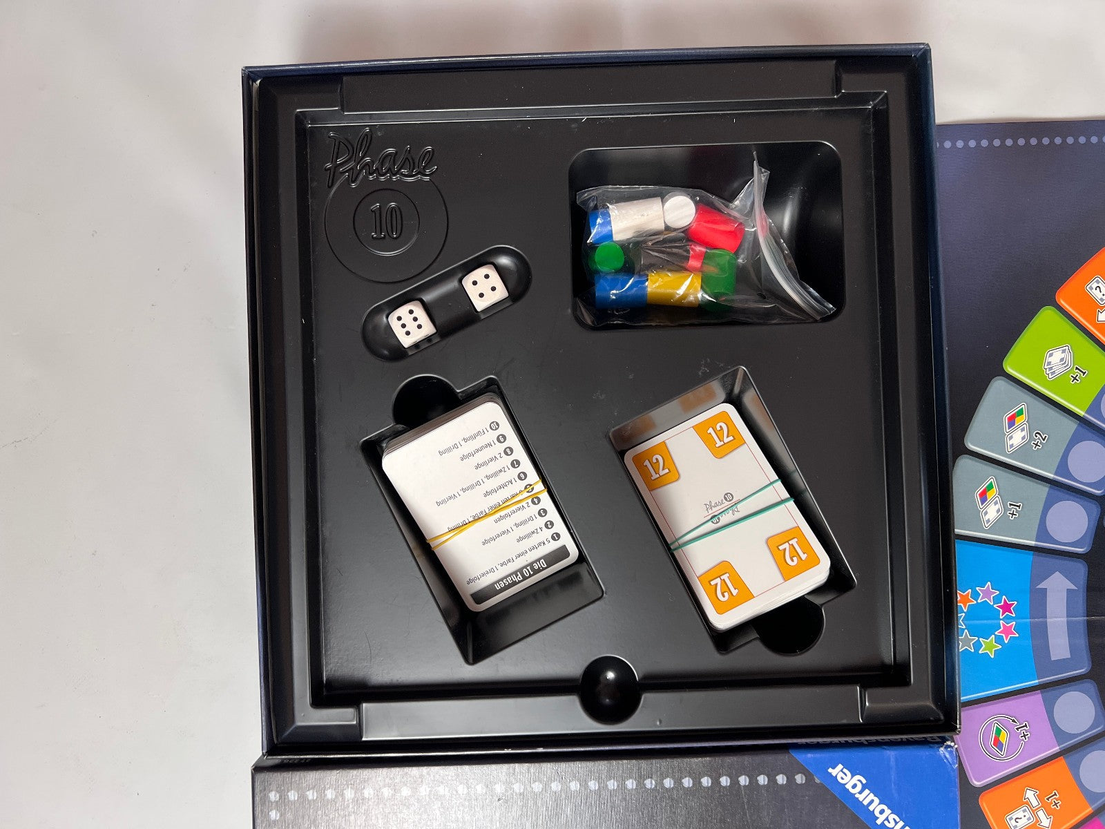Phase 10 Brettspiel Ravensburger Spiel Gesellschaftsspiel  Vollständig - Ansicht 3