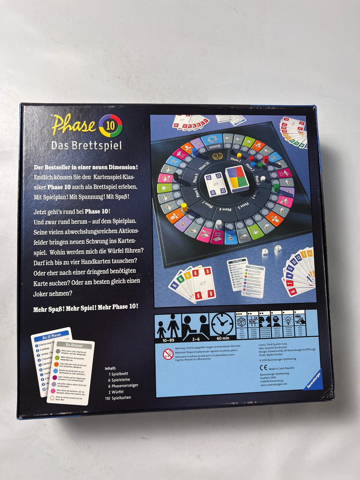 Phase 10 Brettspiel Spiel Gesellschaftsspiel Ravensburger - Vollständig - Ansicht 8