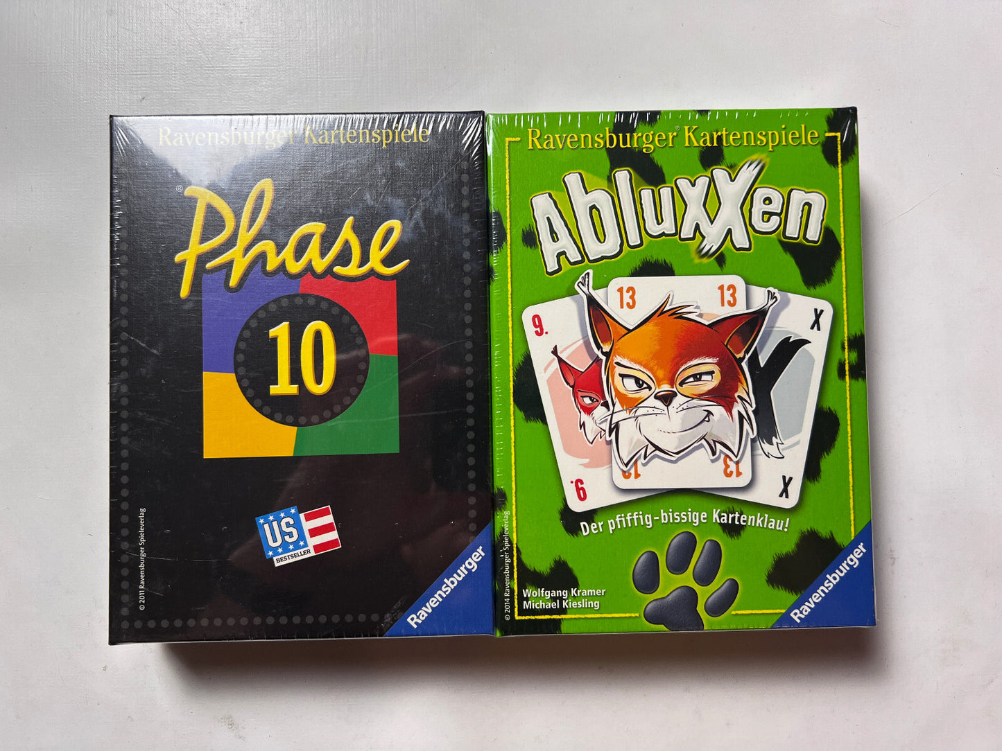 Phase 10 und Abluxxen Spiel Ravensburger 2005 Kartenspiel - NEU in Folie - Ansicht 2