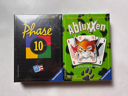 Phase 10 und Abluxxen Spiel Ravensburger 2005 Kartenspiel - NEU in Folie - Ansicht 2