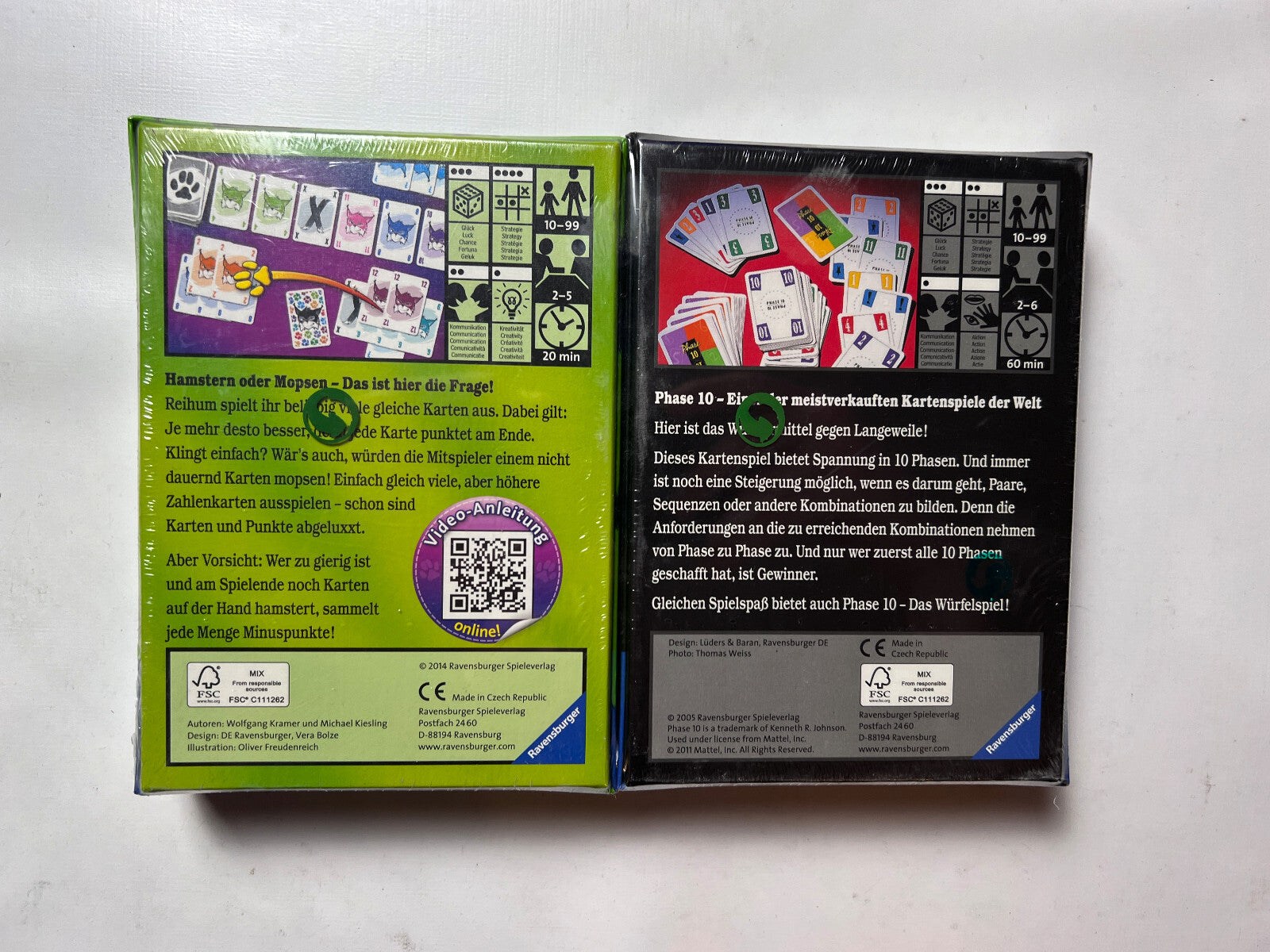 Phase 10 und Abluxxen Spiel Ravensburger 2005 Kartenspiel - NEU in Folie - Ansicht 7