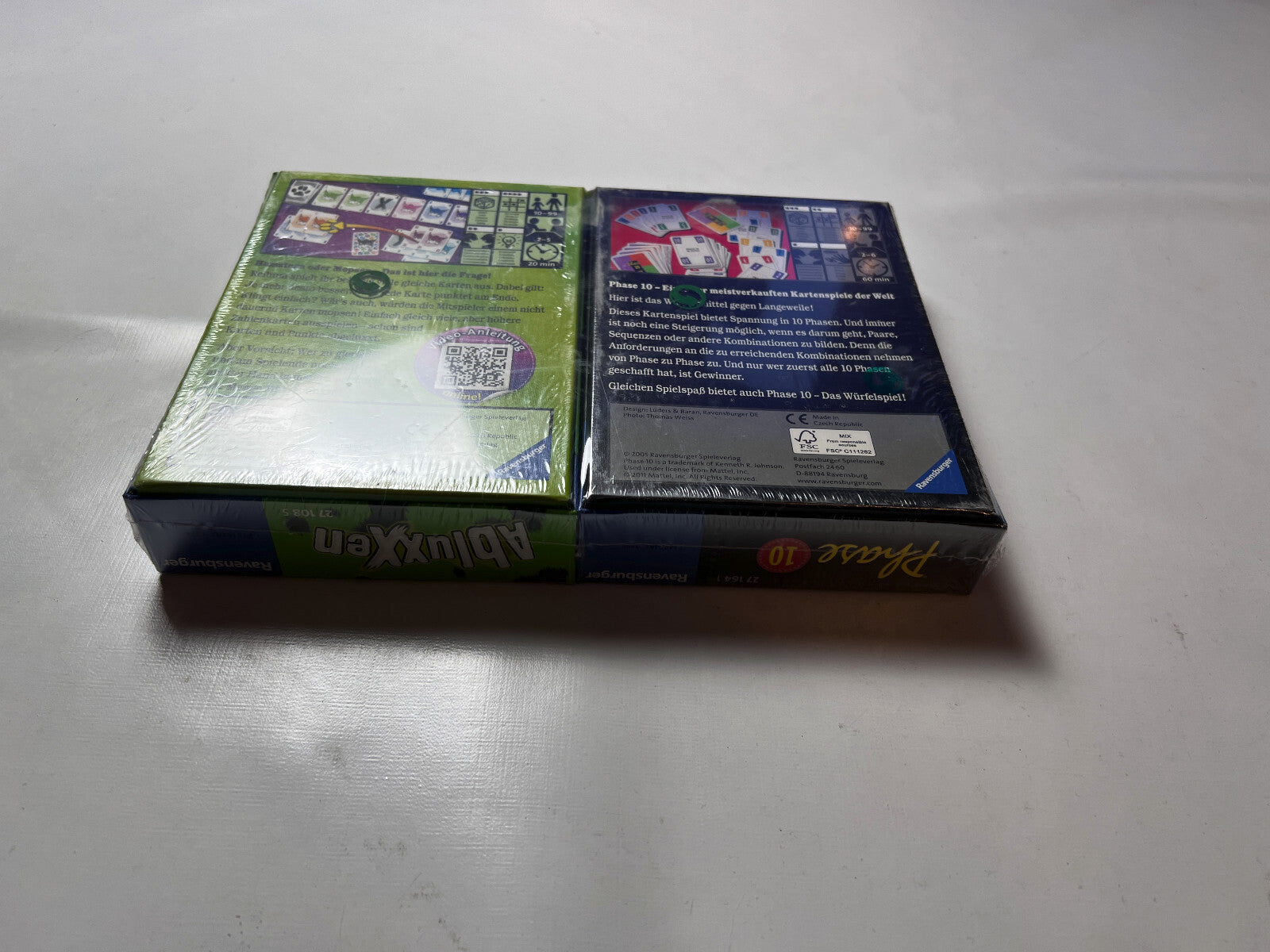 Phase 10 und Abluxxen Spiel Ravensburger 2005 Kartenspiel - NEU in Folie - Ansicht 8