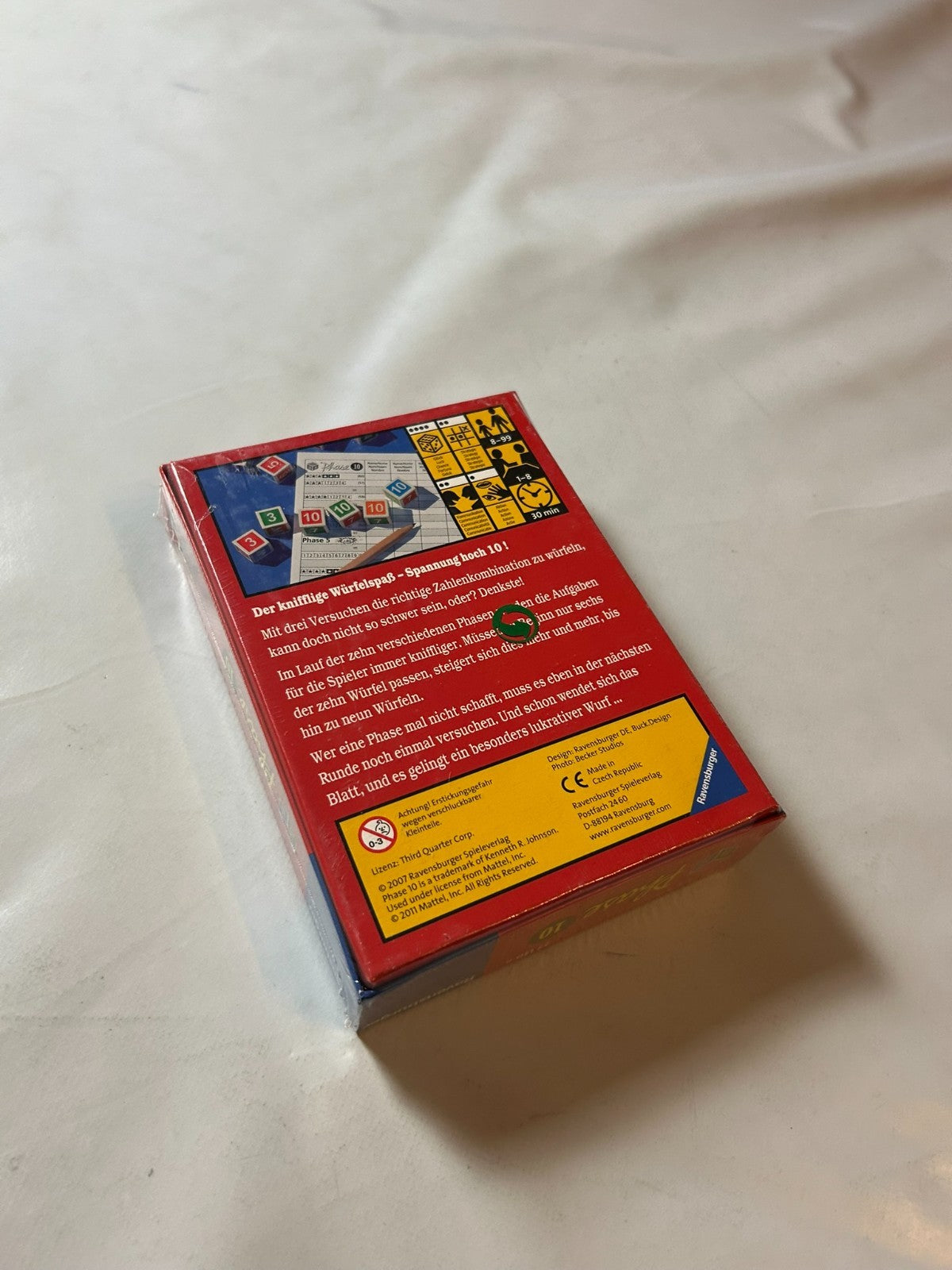 Phase 10 Würfelspiel  Ravensburger 2007  Neu in Folie - Ansicht 11