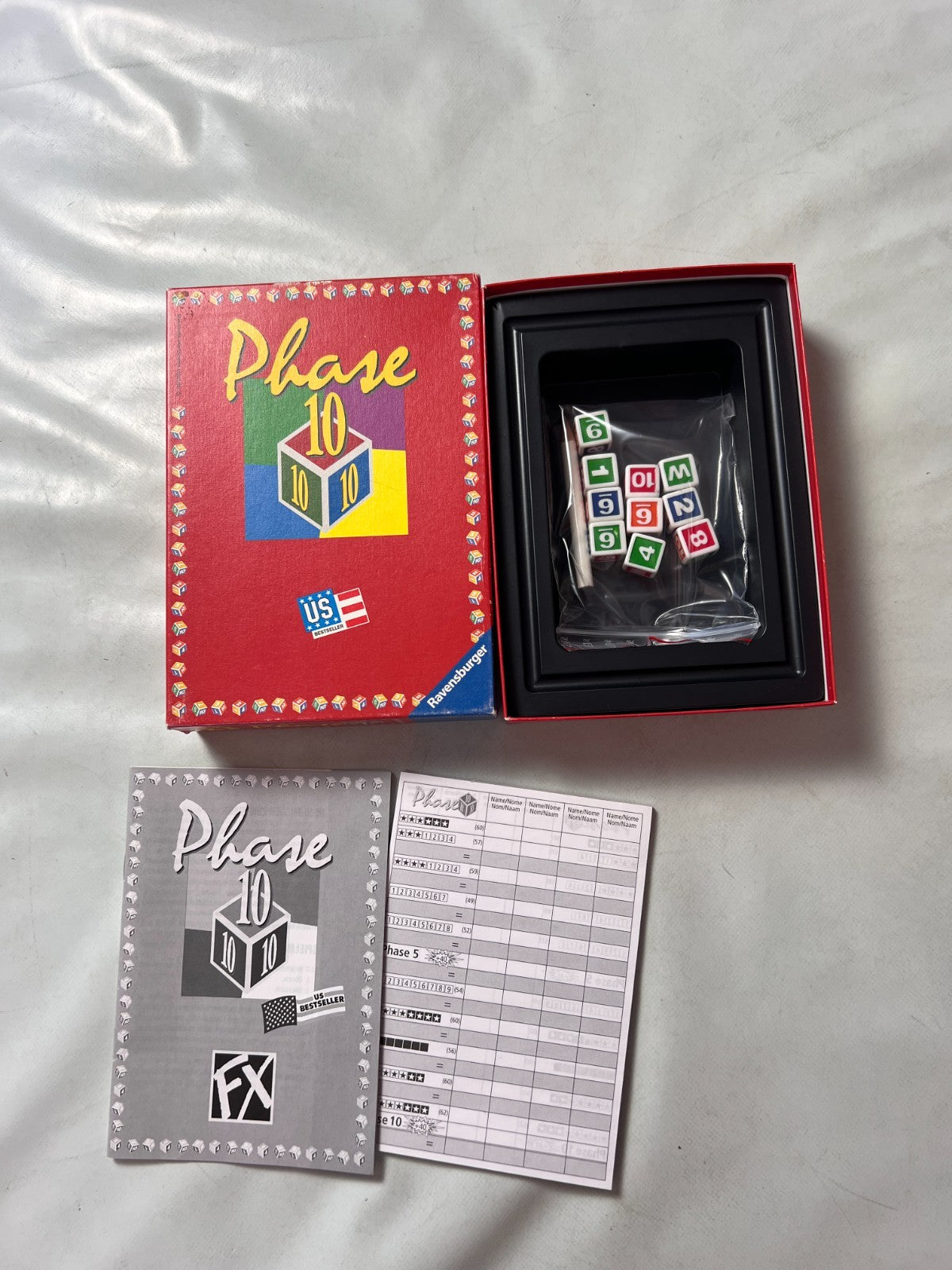 Phase 10 Würfelspiel Spiel Ravensburger Alte Version 2001 - Vollständig - Ansicht 2