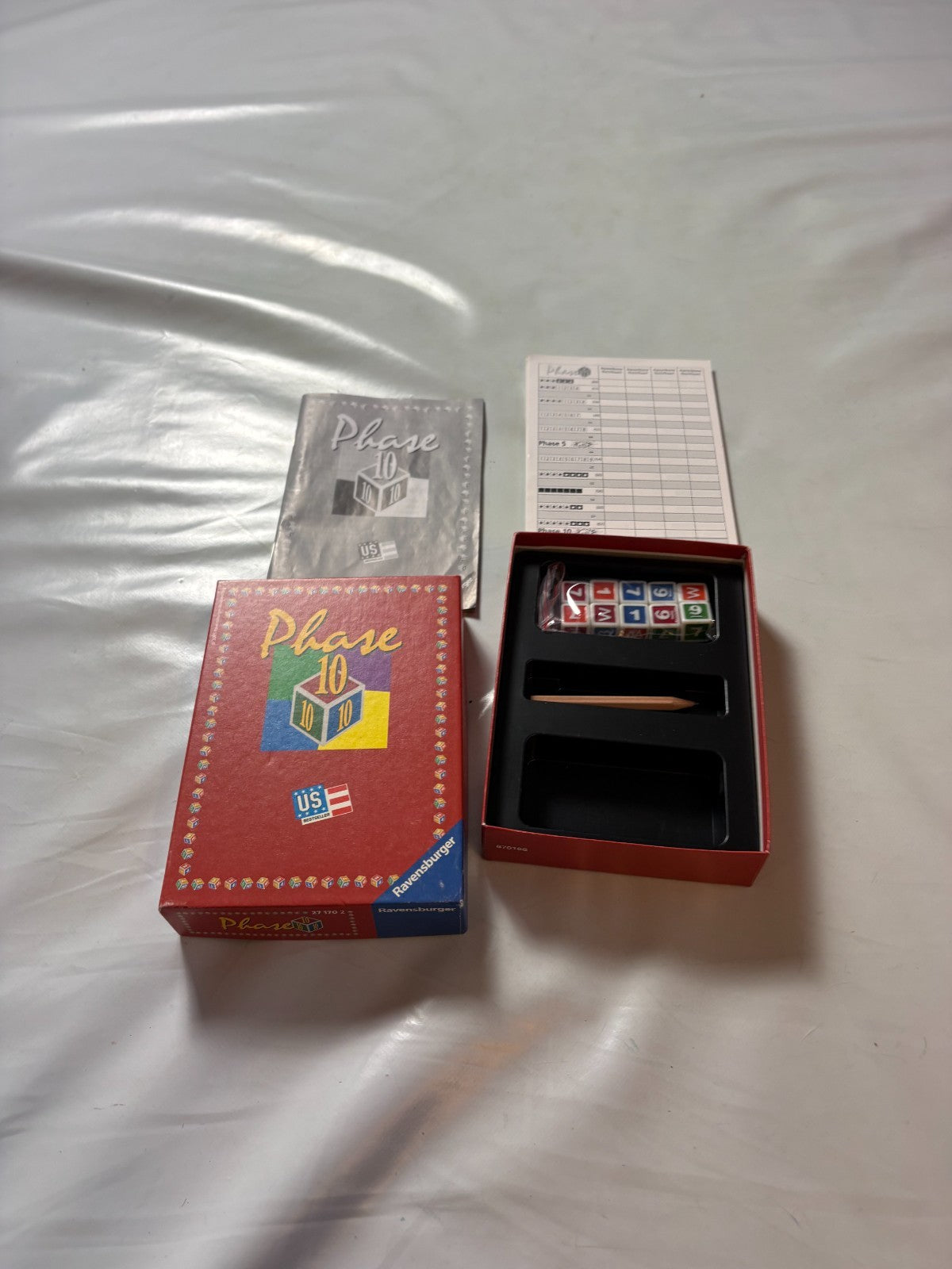Phase 10 Würfelspiel Spiel Ravensburger Alte Version 2005  Vollständig - Ansicht 7