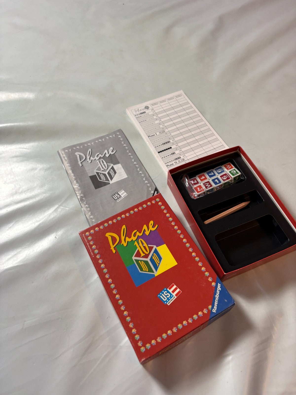 Phase 10 Würfelspiel Spiel Ravensburger Alte Version 2005  Vollständig - Ansicht 9