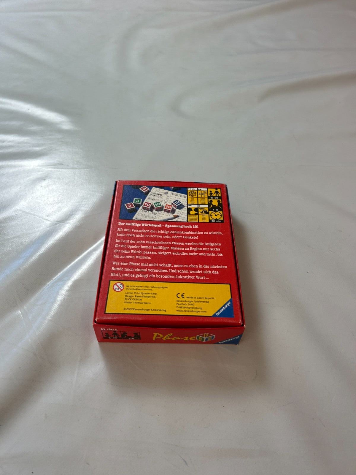 Phase 10 Würfelspiel Spiel Ravensburger Alte Version 2007  Vollständig - Ansicht 11