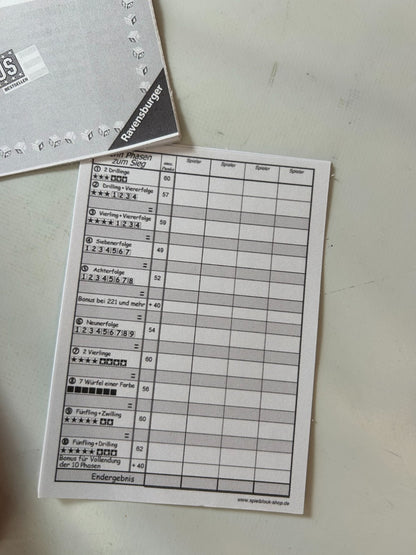 Phase 10 Würfelspiel Spiel Ravensburger Alte Version 2007  Vollständig - Ansicht 8