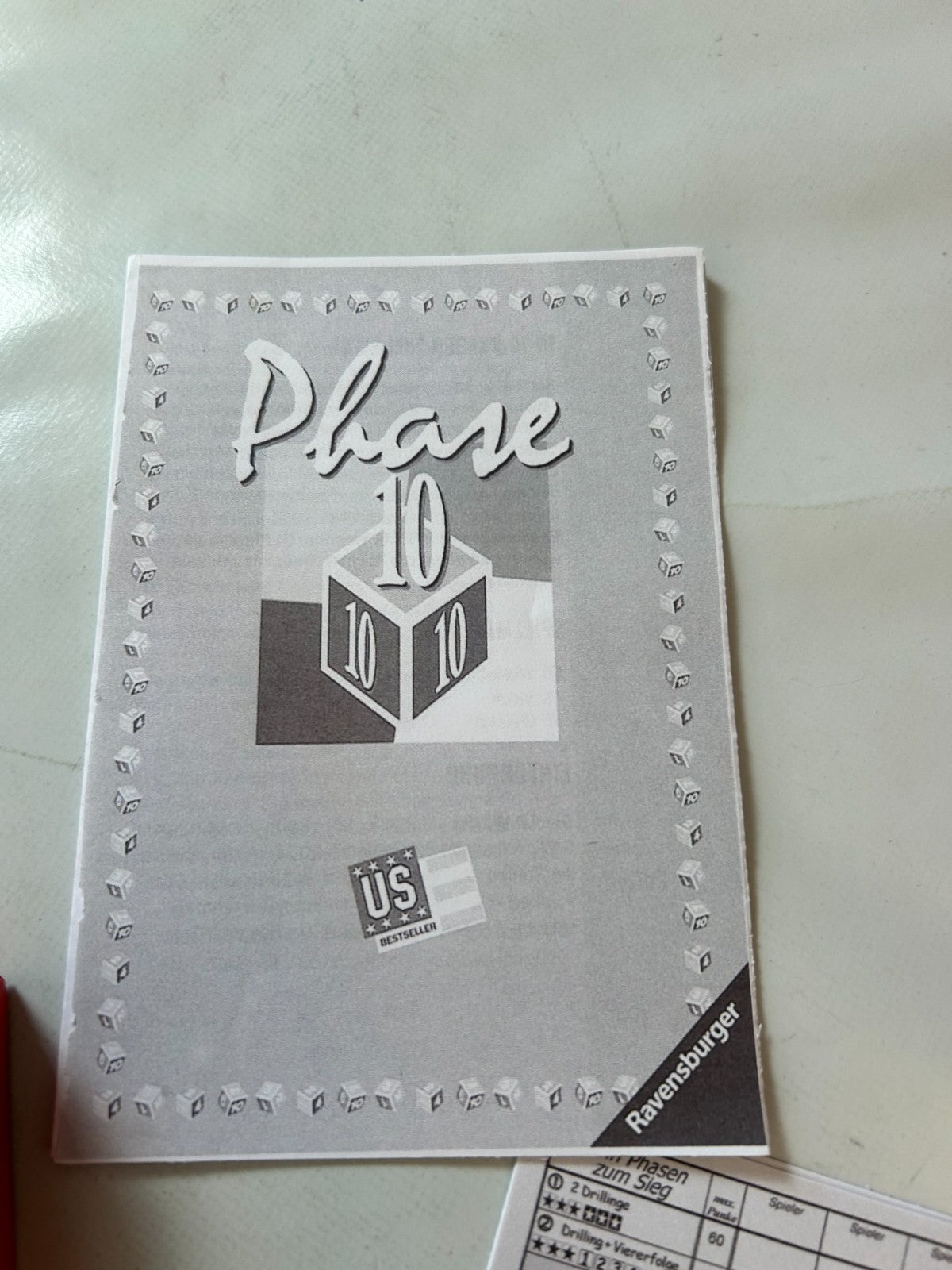 Phase 10 Würfelspiel Spiel Ravensburger Alte Version 2007  Vollständig - Ansicht 9