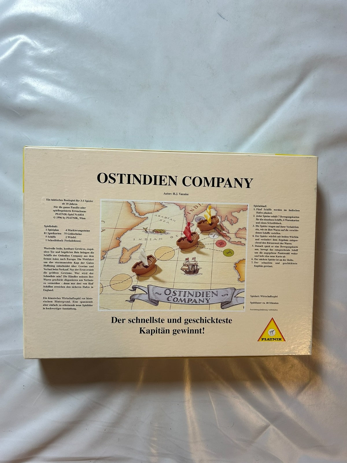 Piatnik Ostindien Company  Vintage 1996  ab 10 Jahren  Vollständig - Ansicht 11