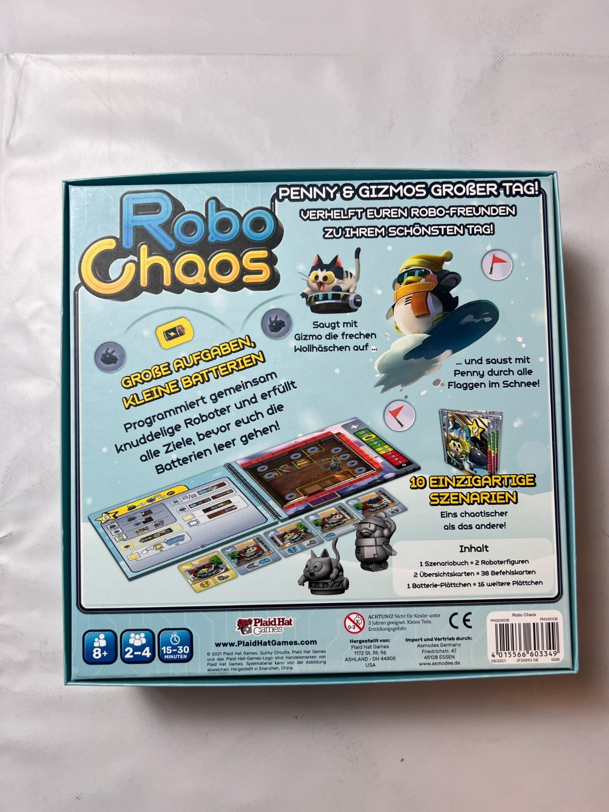 PLAID HAT GAMES Robo Chaos Gesellschaftsspiel - Vollständig - Ansicht 9