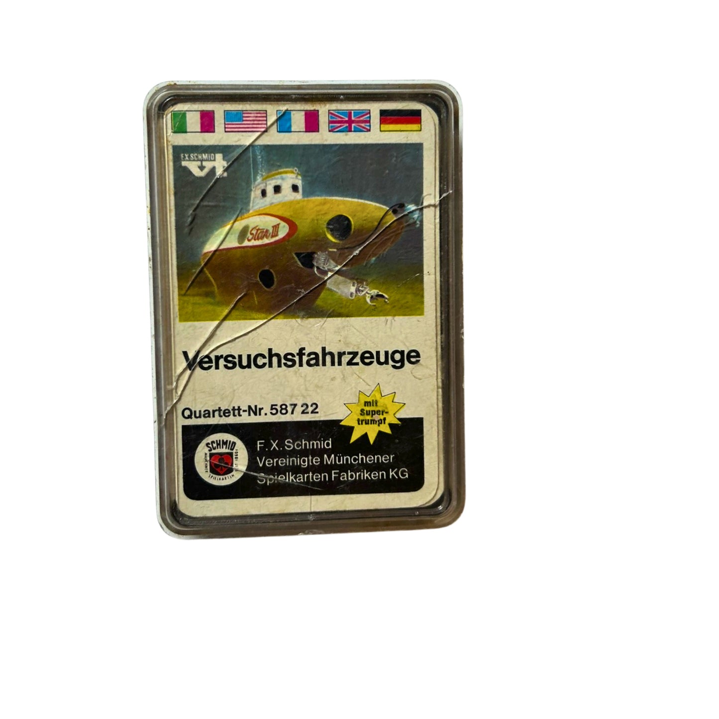 Quartett - Versuchsfahrzeuge, FX Schmidt, 587 22 – SKU A5179 – Kartenspiel gebraucht kaufen bei Brettspielimperium
