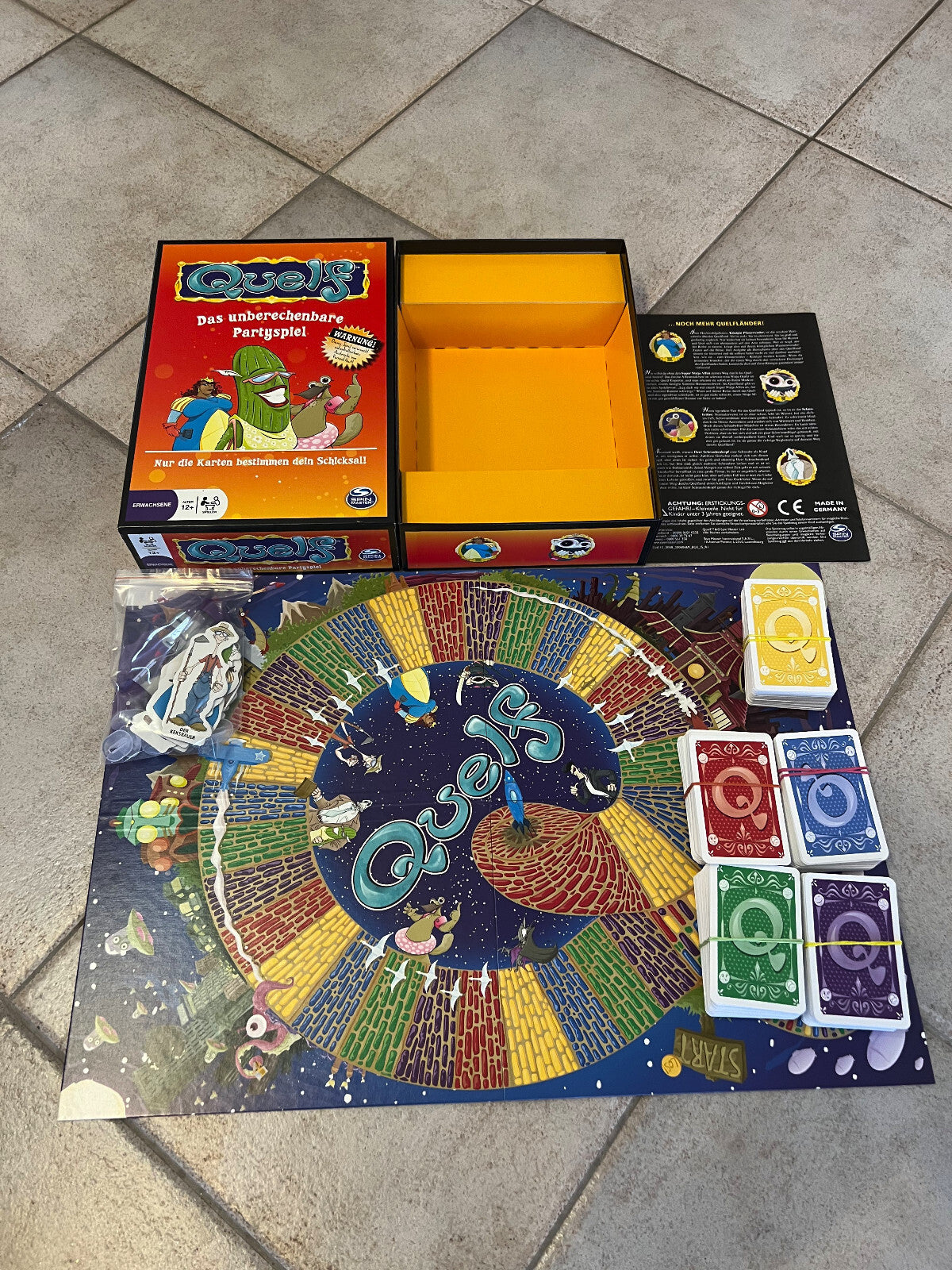 Quelf Brettspiel das unberechenbare Partyspiel Spin Master Spiel - Vollständig - Ansicht 3