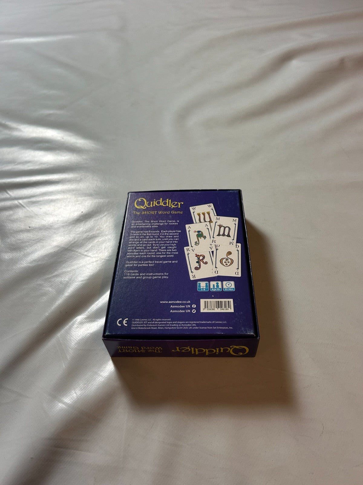 Quiddler Kartenspiel The Short Asmodee englisch 1996  Vollsändig - Ansicht 10