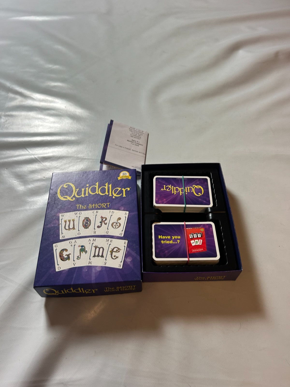 Quiddler Kartenspiel The Short Asmodee englisch 1996  Vollsändig - Ansicht 7