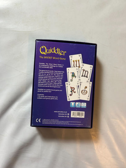 Quiddler Kartenspiel The Short Asmodee englisch 1996  Vollsändig - Ansicht 9